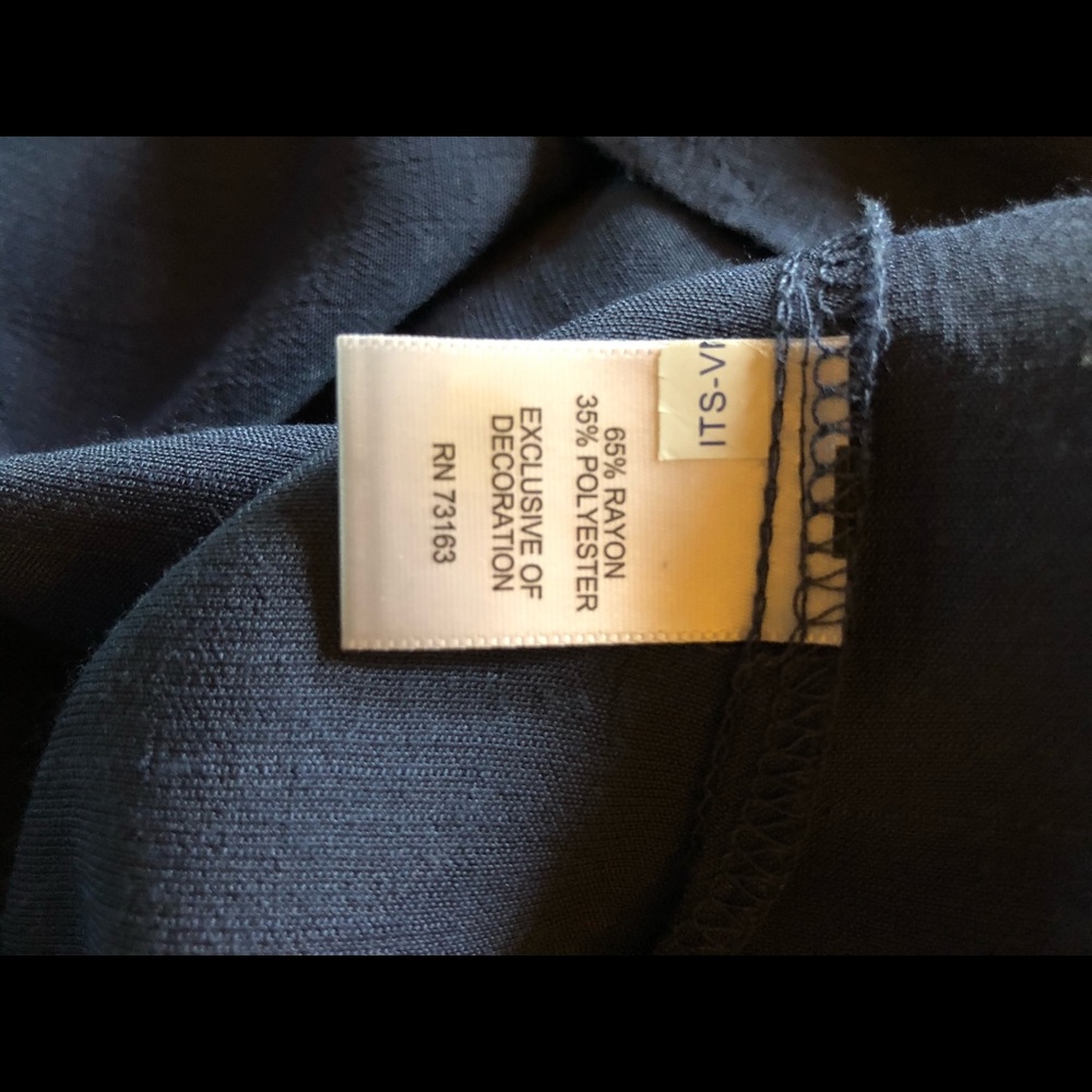 🌎 EUC! BOHO BLUE EMBROIDERED TOP - Picture 7 of 7